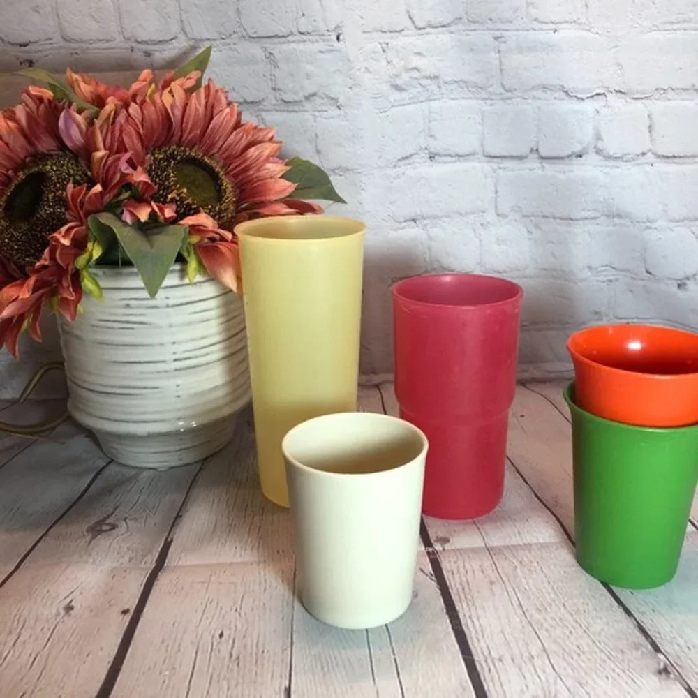 Vintage Tupperware various tumblers multiple colors